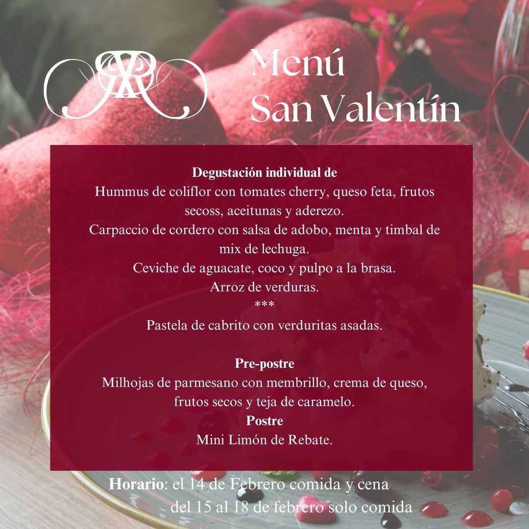 menu de la Saint-Valentin